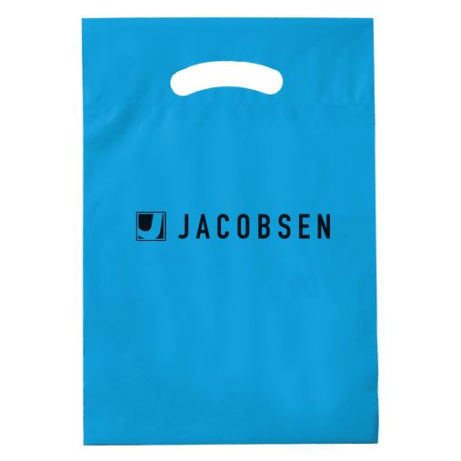 Custom Printed Die Cut Fold-Over Reinforced Plastic Bag (9"x13") - Flexo Ink - 12DC912-FI